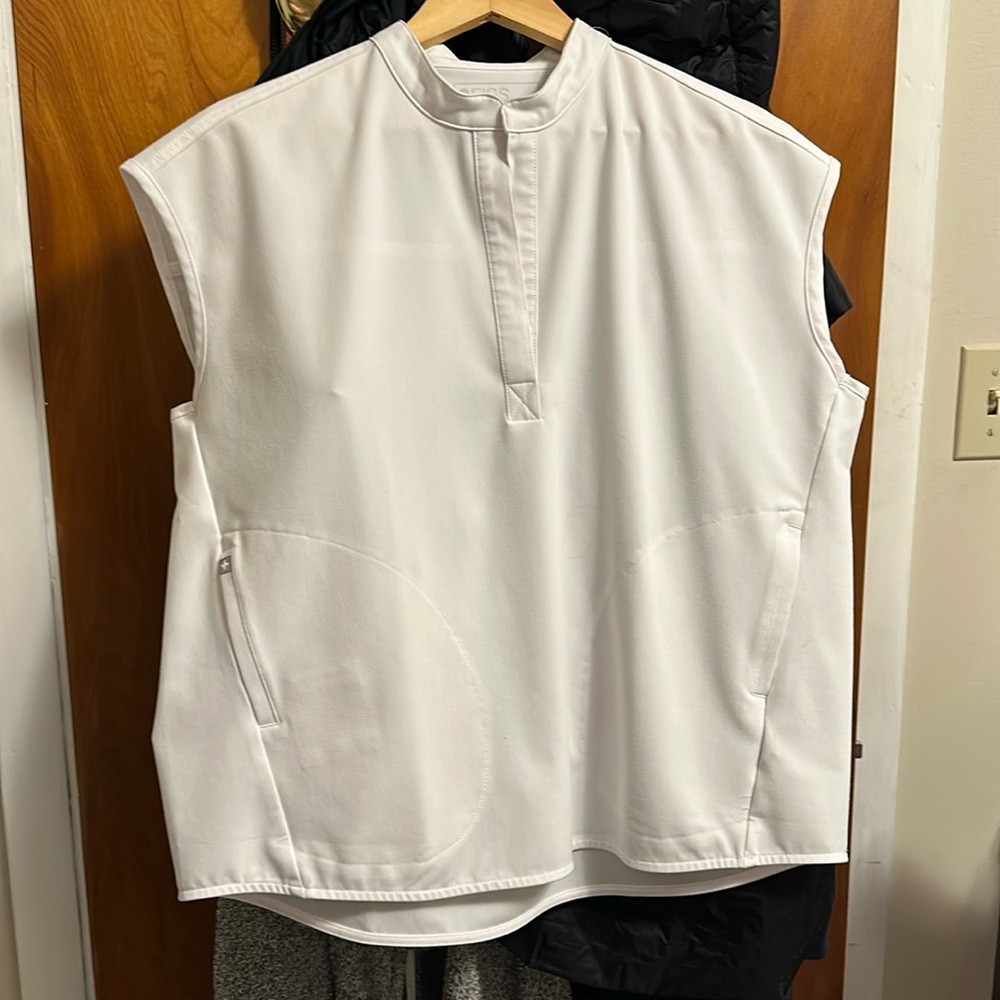 Figs Rafeala White Medium Scrub Top